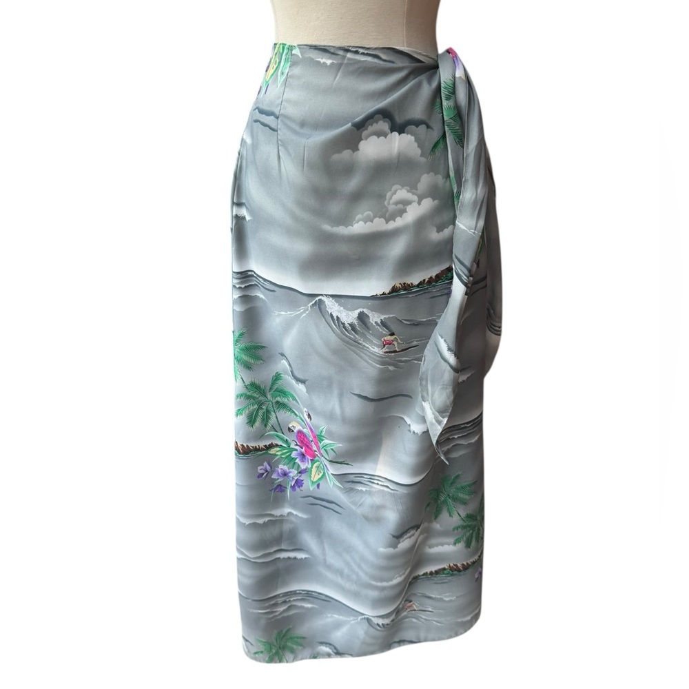 Vintage Surf/Tropical Sarong Wrap Tie Skirt